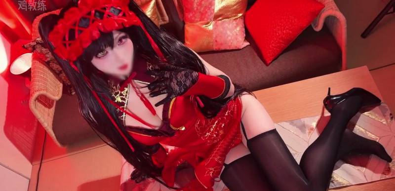 鸡教练-cos时崎狂三新春黑丝 [1V/2.27G]