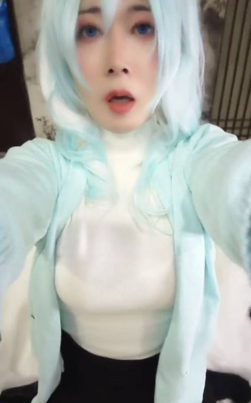 MercuryLamp水银灯-定制COSPLAY『雪女』双视角黑丝 [1V268M]